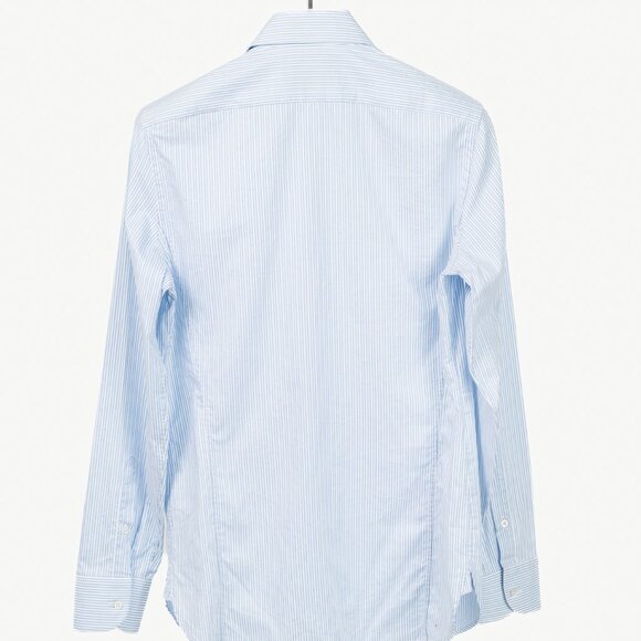 Gucci Blue & White Striped Cotton-Poplin Buttoned Shirt - Picture 2 of 12